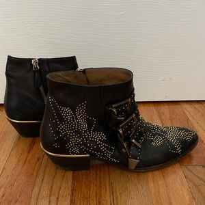 Chloe Susanna Studded Ankle Boots 37